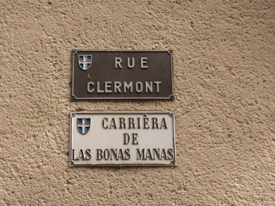Rue Clermont / Carrièra de las bonas manas